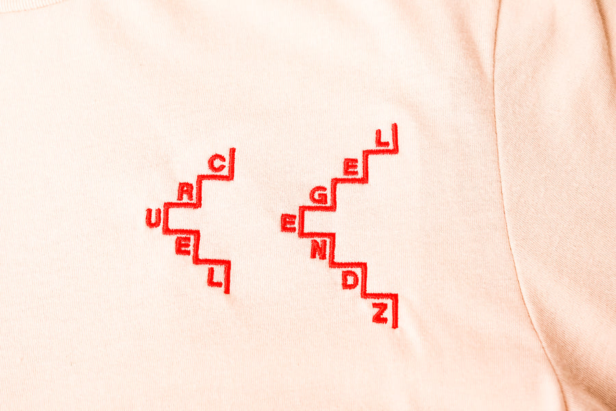 CL Pink 50 Staircase Logo T-shirt